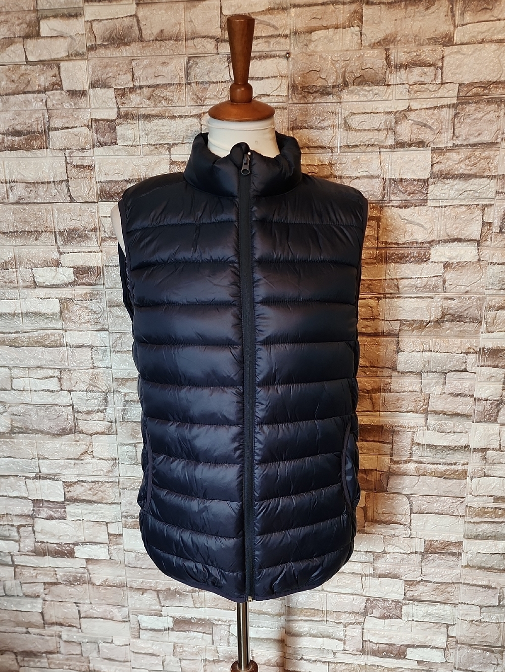 Primark Dark Blue Puffer Vest